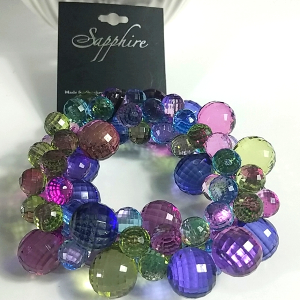 Nwt, Saffire, Fashion Jewelry, Multi Color Bracelet